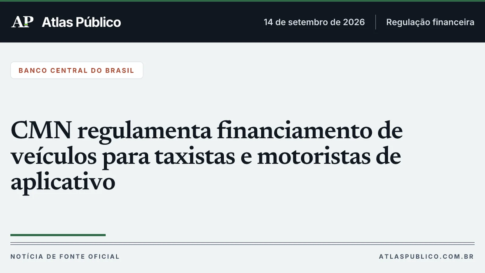 CMN regulamenta financiamento de veículos para taxistas e motoristas de aplicativo