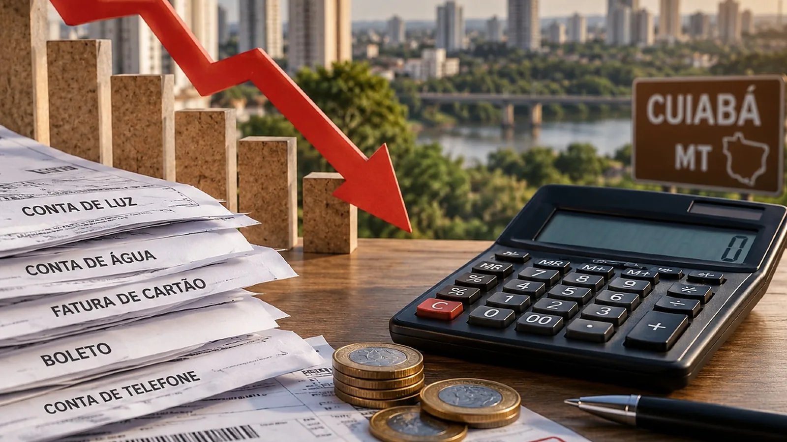 Inadimplência dá primeiro sinal de queda em MT e em Cuiabá