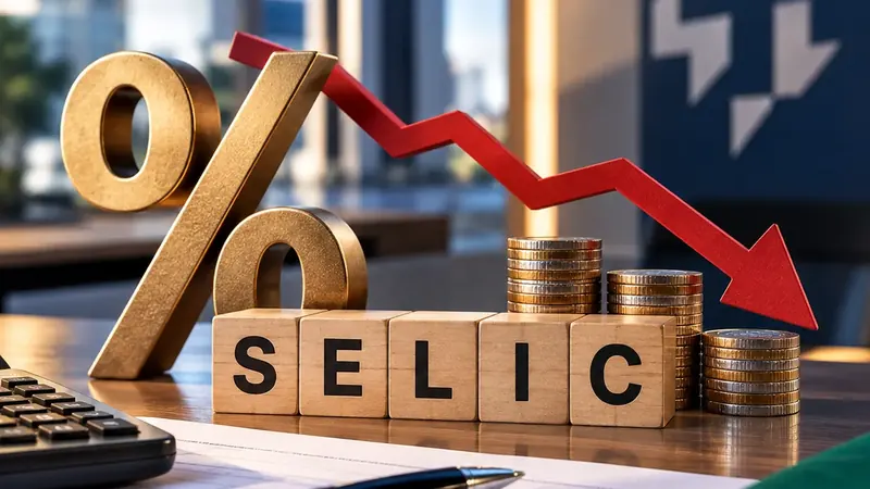 Mercado reduz projeção da Selic para 13,50%
