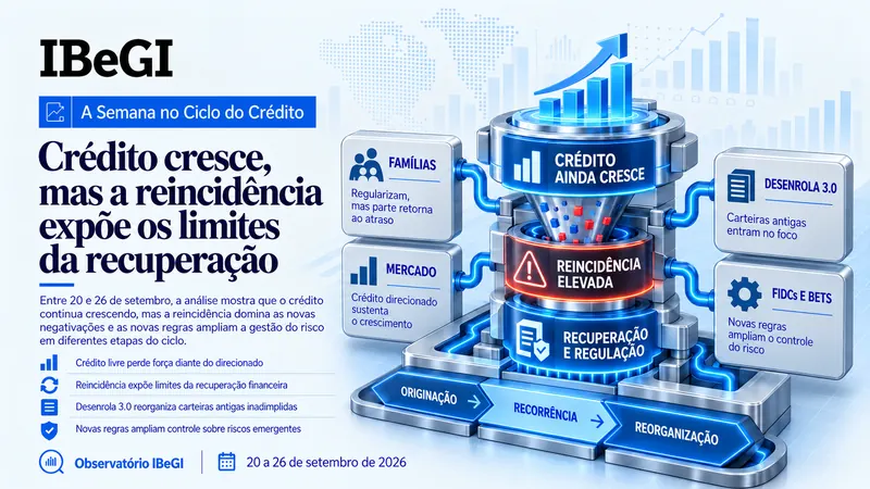 Crédito cresce, mas reincidência e novas regras mudam a gestão do risco