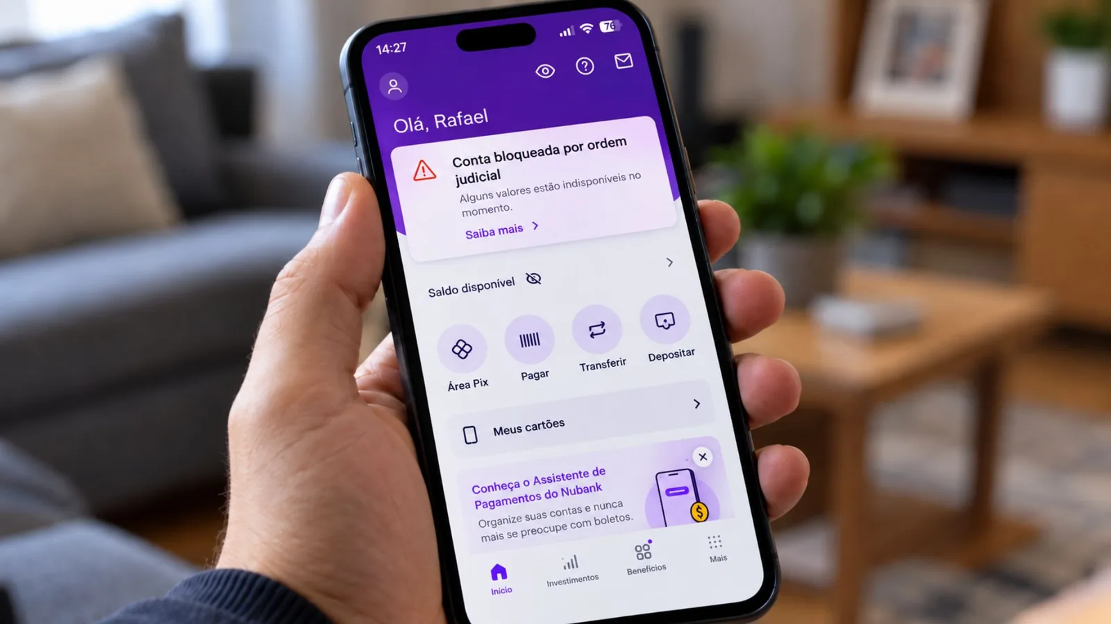 Justiça autoriza Nubank, Itaú, Caixa e BB a bloquear contas de clientes com dívidas
