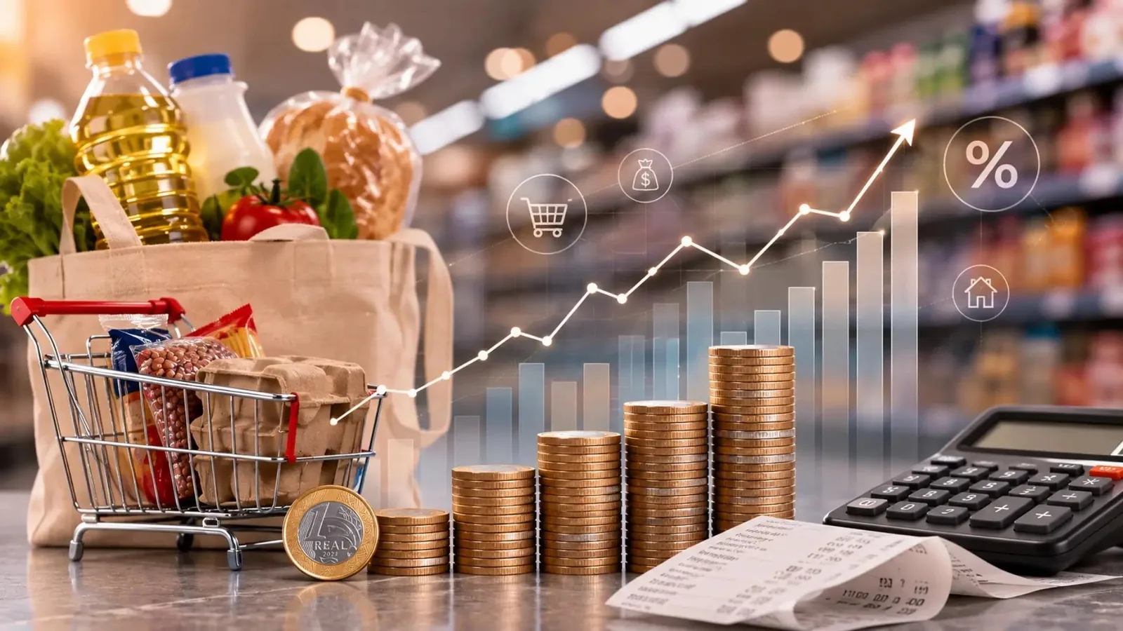 Focus: inflação sobe e Selic deve cair em 2026