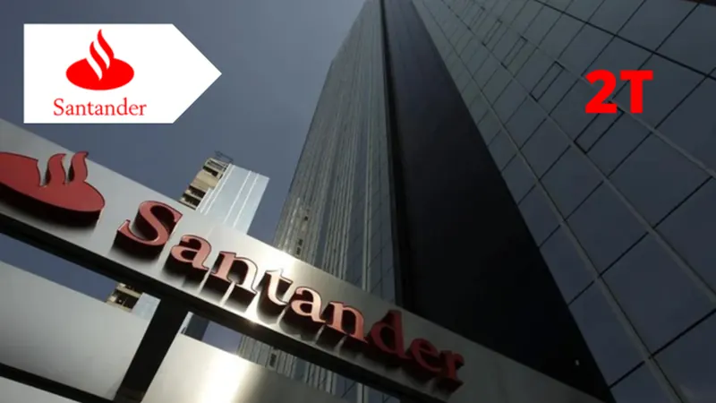 Santander Brasil lucra R$ 3 bi no 2T26, abaixo do esperado, e ações caem 6%