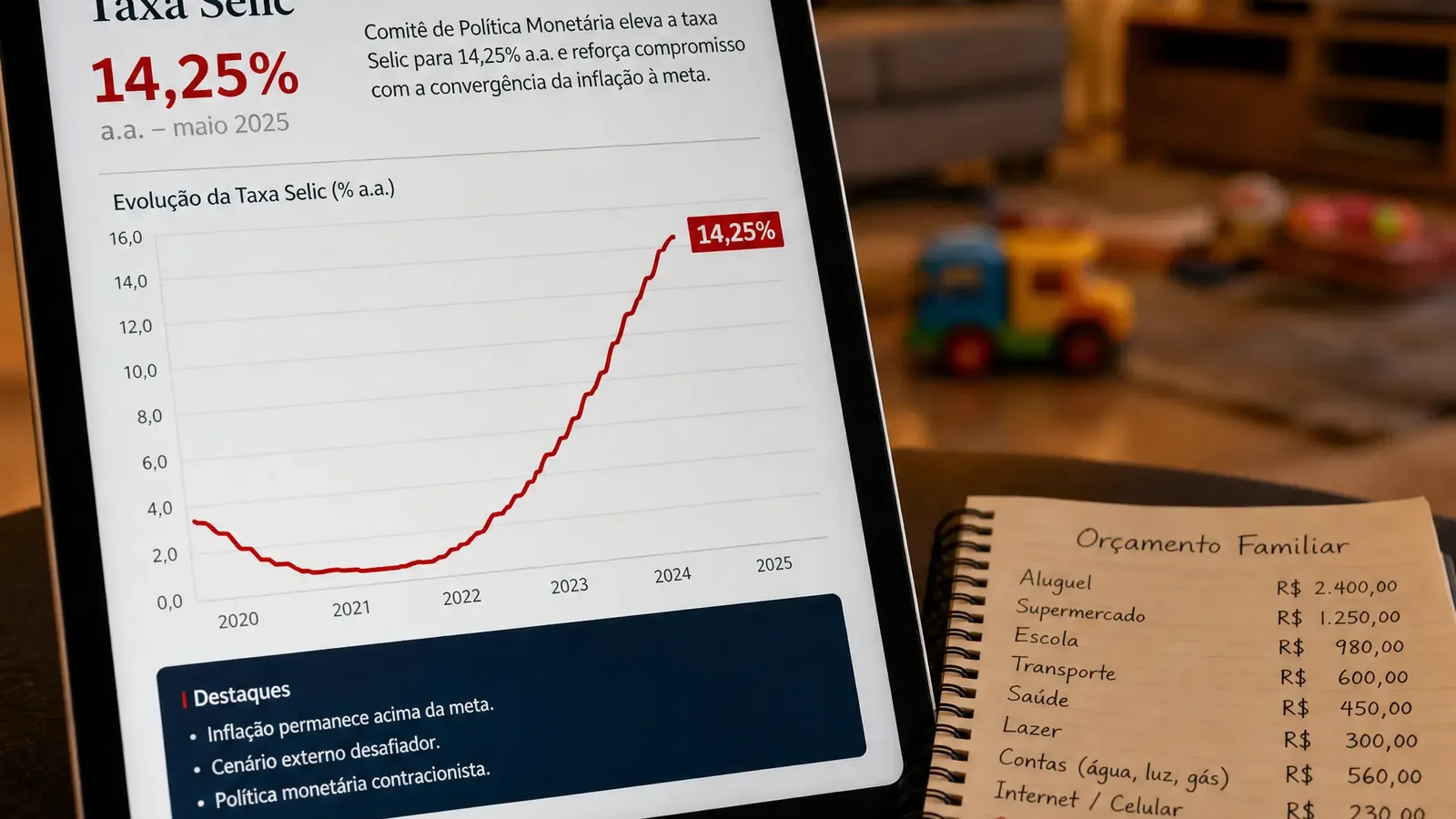 Juros das famílias seguem elevados e chegam a 64% ao ano, diz BC